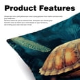 thumbnail image 2 of Turtle Velvet Throw Pillow Covers with Unique Patterns - Set of 2 Throw Pillow Inserts Included for Home Decor, 16x16, 18x18, 20x20 Inches, 2 of 6