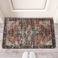 thumbnail image 2 of Brown Abstract Bohemian Doormat,Non-Slip Durable Welcome Mat Funny Floor Door Mats for Indoor Outdoor Kitchen, 2 of 6
