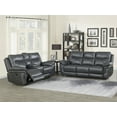 thumbnail image 4 of Steve Silver Isabella Faux Leather Recliner Sofa, Sofa, 4 of 6