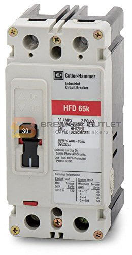 CUTLER HAMMER HMCPS030H1C CIRCUIT BREAKER 30 AMP 600 VAC 3 POLE W/ AUXILIARY 
