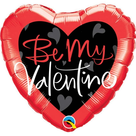 18 inch Be My Valentine Script Foil Mylar Balloon - Party Supplies Decorations