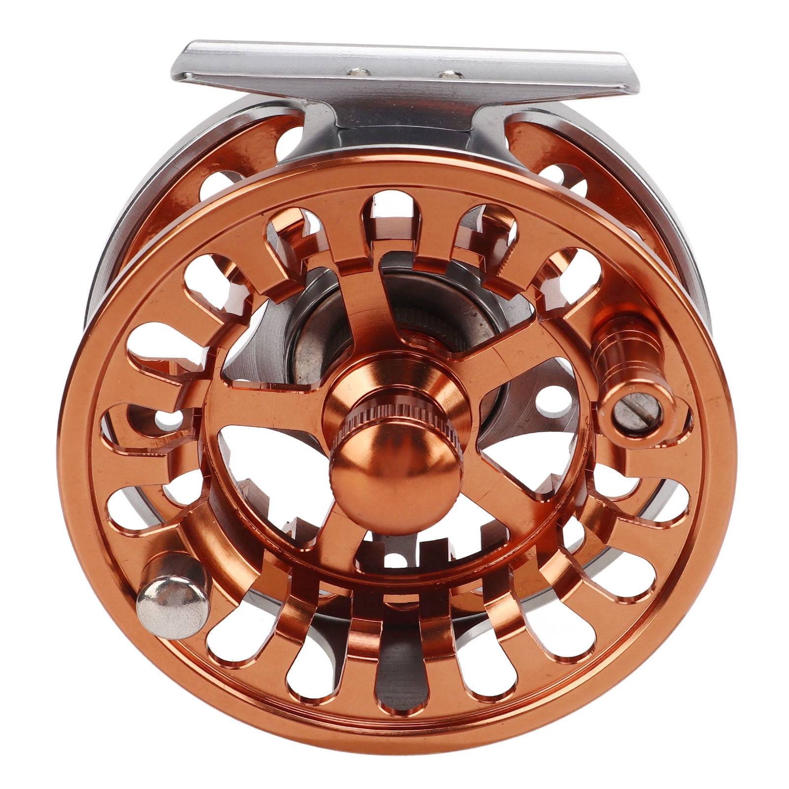 NFTIGB Fly Fishing Reel 7/8 Machining CNC Front Wheel 3 Bearings Oxidation Treatment Outdoor Fishing Accessories Metal Spool Lightweight Smooth Drag System for Freshwater Saltwater (4.33 in / 11 cm)