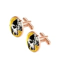 thumbnail image 2 of Spotted Dog Elegant Shirt Cufflinks Set for Men, Stainless Steel, Suitable for Formal Attire, 2 of 6