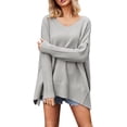 thumbnail image 1 of Gibobby Suéter de invierno para mujer, suéter de punto, suéter de otoño a la moda 2023(Gris,M), 1 of 4
