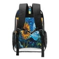 thumbnail image 2 of Kdxio Starry Night Sunflower Field Clear Backpack, Transparent Bookbag for School for Women Men, Capacity Clear Bag for College, Travel, 2 of 7