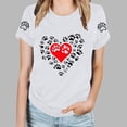 thumbnail image 2 of Tops Y Blusas de las Mujeres Estampadas Cuello Redondo Manga Corta, Poliéster Casual Top para Diario, Fiesta Y Todas las Estaciones, 2 of 9