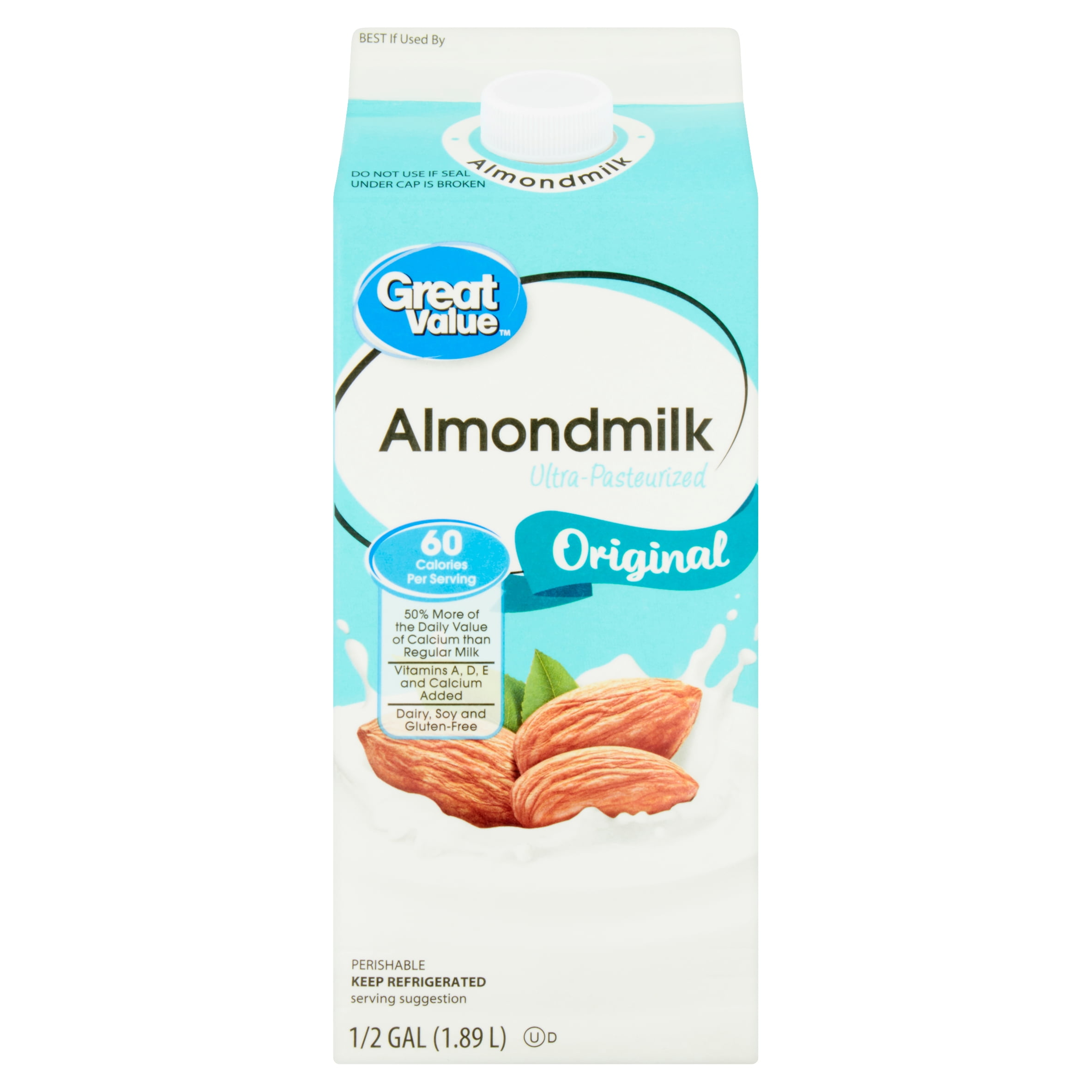 Great Value Original Almond Milk Half Gallon