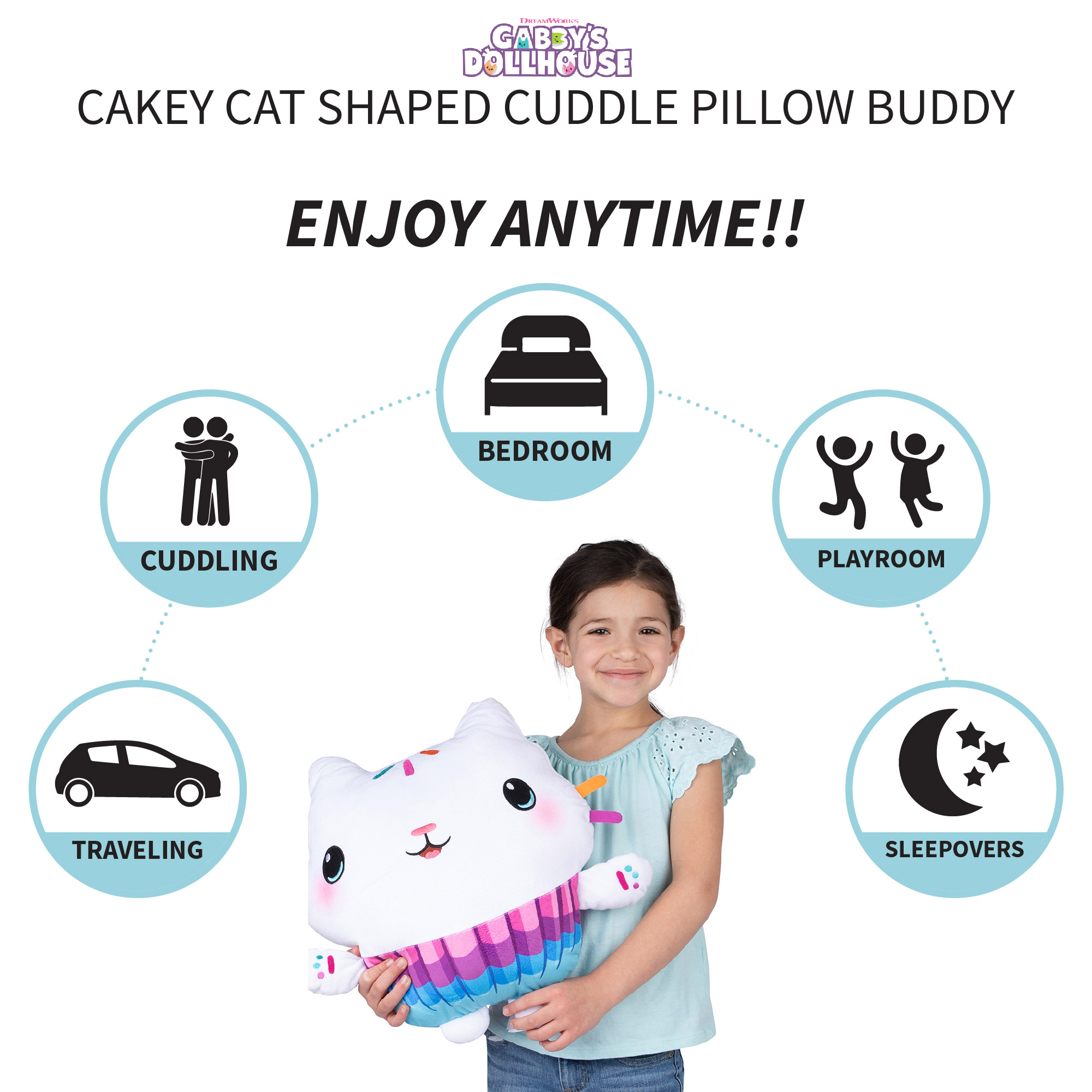 Gabby's Dollhouse Cakey Cat Pillow Buddy photo 5
