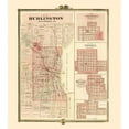 thumbnail image 3 of Andreas 15x17 Black Modern Framed Museum Art Print Titled - Burlington, Greenfield, Fontanelle, Stuart Iowa, 3 of 5