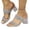 Silver, variant on Gpaecead Women Rhinestone Chunky Heel Slides Square Toe Glitter Straps Clear Block Heel Shoes Spring Summer Party,Black