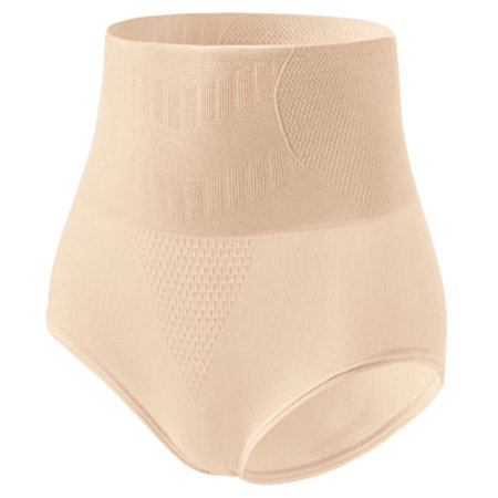 

HEVIRGO Panties Solid Color Breathable Cotton Waist Trainer Slimming Underpant for Women