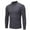 Gray, variant on COSFO Men Shirts Black Casual Long Sleeve Mock Neck Pullover Slim Solid T Shirts Men