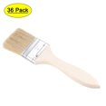 thumbnail image 1 of Pincel de pintura de chip de 2 pulgadas con cerda sintética y mango de madera para tratamiento de paredes 36 piezas, 1 of 5