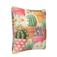 thumbnail image 2 of Bingfone Succulent And Cactus Linen Throw Pillow Covers Cushion Case Pocket Button Vintage Farmhouse Pillowcase for Sofa Couch Bed 18"x18", 2 of 9