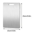 thumbnail image 3 of Hot Picks, Stainless Steel Chopping Board, Food-Grade 304, Dishwasher Safe, Hangable, for Kitchen Prep, Multi-Purpose Cutting Surface, Kitchen Essential, Hygienic Surface Hzhnb Popular Picks, 3 of 8