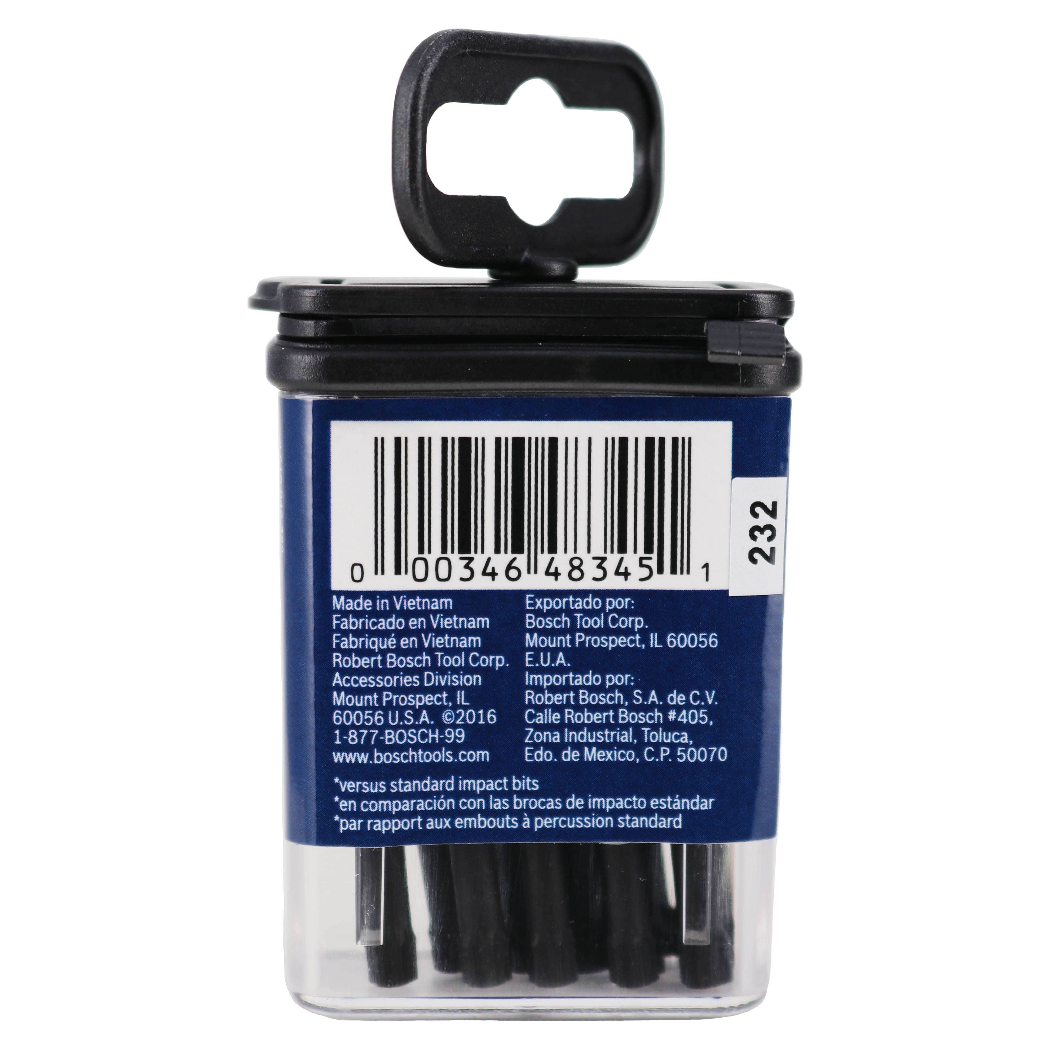 BOSCH ITT25215 15-Pack 2in Torx #25 Impact Tough Screwdriving Power Bits (4-Pack)