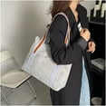 thumbnail image 3 of CoCopeaunts Women Tote Bag Fashion Large Corduroy Handbag Shoulder Bag Students Plain Hobo Bag, 3 of 8