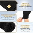 thumbnail image 5 of REDESS Mens Womens Winter Gloves Touchscreen Winter Warm Knit Gloves,Black, 5 of 7