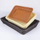 thumbnail image 3 of Rectangular Braided Bread Basket Plastic Fruit Vegetable Basket Kitchen Organizer Storage Basket Food, 3 of 3