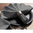 thumbnail image 2 of Cotton Clinic 100% Cotton Cloth Dinner Napkins - Pack of 12 - 17x17 inches - Gray, 2 of 7