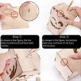 thumbnail image 4 of Halloween Wooden Lighted Pumpkin for Tabletop,B, 4 of 5