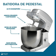 thumbnail image 3 of Batidora De Pedestal 12 Lt | Bowl Acero Comercial Industrial 60 Hz 127V | Incluye Tazón y Accesorios | 6 Velocidades, 3 of 5