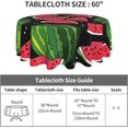 thumbnail image 5 of Watermelon Printed Round Table Cloths - 60 Inch Spill Proof Washable Polyester Tablecloth Water Resistant for Outdoor Picnic Kitchen and Holiday Dinner Party, 5 of 6