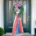 thumbnail image 4 of InsCrazy Memorial Day Decorations Wreath Wreath Home Red White and Blue Home Decor Front Door Door Hanging Wall Hanging Holiday Decorations, 4 of 8