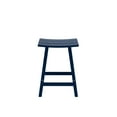 thumbnail image 4 of GARDEN 24" Inches Adirondack Plastic Outdoor Bar Stools (Set of 2), Navy Blue, 4 of 7