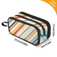 thumbnail image 4 of FORMRS Pencil Case with 3 Compartments Zipper Pouch, Elementary School Level and up, Striped Pattern, 4 of 8