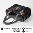 thumbnail image 5 of FOR U DESIGNS Galaxy Wolf Print Tote Bag for Women, Two Tone Quilted Tote Purse with Side Pockets, Lightweight Handbags Large Capacity Shoulder Bag for Ladies, 5 of 6