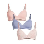Jessica Simpson Women’s Micro Wireless Bras, 3-Pack