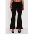 thumbnail image 3 of Women's Faux Suede Pull On Flare Pants, 3 of 4