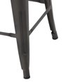 thumbnail image 2 of Homycasa 24 Inch Backless Wood Metal Counter Stools（Set of 2 ）, 2 of 8