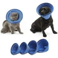thumbnail image 1 of Col en Maille Respirant Bleu Souple Confortable Réglable E-Coller Plus Rapide Guérison Animal Cône de Récupération, 1 of 5
