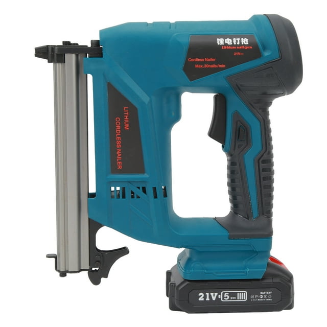 Pistola De Clavos Eléctrica, Clavadora Inalámbrica Con Batería De 100-220 V, Enchufe Estadounidense, Multifuncional Para Muebles De Madera