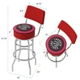 thumbnail image 2 of Trademark Gameroom Toronto Raptors Logo Bar Stool with Back Rest, 2 of 6