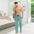 thumbnail image 7 of FREEAMG Raccoon And Paw Print Pattern Men's Pajama Pants Sleepwear Lounge Pajama Bottoms, 7 of 7