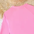 thumbnail image 6 of Cethrio Girls' Rash Guard Swimsuits, 2 Piece Quick-drying Long Sleeve Swim Shirts and Swim Bottoms Pink Size 6, 6 of 6