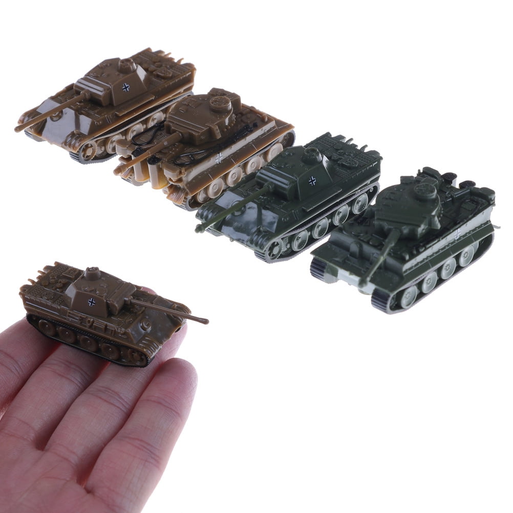 4D Sand Table Plastic Tiger Tanks Toy 1:144 World War II Germany*Panther Tank SU 