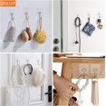 thumbnail image 5 of DADHOT Large Adhesive Hooks Heavy Duty 22 lbs Robe Towel Hooks Waterproof Adhesive Wall Hooks for Home Bathroom Kitchen Office and Outdoor 12 Pack, 5 of 7