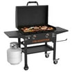"Blackstone 28"" XL 3-Burner Griddle with Hood, 48000 BTUs, 613 sq in ...