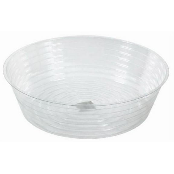 Midwest DL12 12" Clear Vinyl Deep Plant Planter Saucer Liner - Quantity of 12