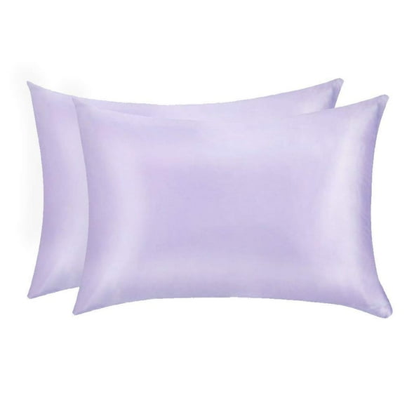 Fundas de almohada de seda Jocoku, 100% seda de morera estándar, color morado claro