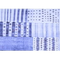 thumbnail image 1 of Ahgly Company Machine Washable Indoor Rectangle Patchwork Blue Transitional Area Rugs, 5' x 7', 1 of 4