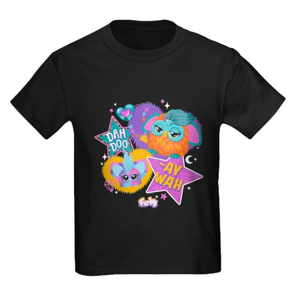 CafePress - Furby Dah Doo Kids T Shirt - Dark T-Shirt Kids XS-XL