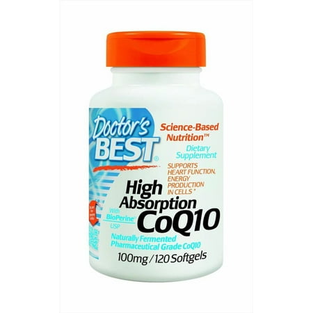High Absorption CoQ10 100mg Doctors Best 120 (Best Form Of Vitamin D For Absorption)