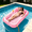 Pink, variant on KOPPOP 77" x 48" XL Inflatable Tanning Pool Lounger Float with Sprinkler, 6-in-1 Suntan Tub Sunbathing Bed for Adults with Pillow & Cup Holder