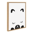 thumbnail image 2 of Kate and Laurel Sylvie Modern Baby Bear Framed Canvas Wall Art by Rachel Lee of My Dream Wall, 18x24 Natural, Minimalist Baby Animal Art for Wall, 2 of 7