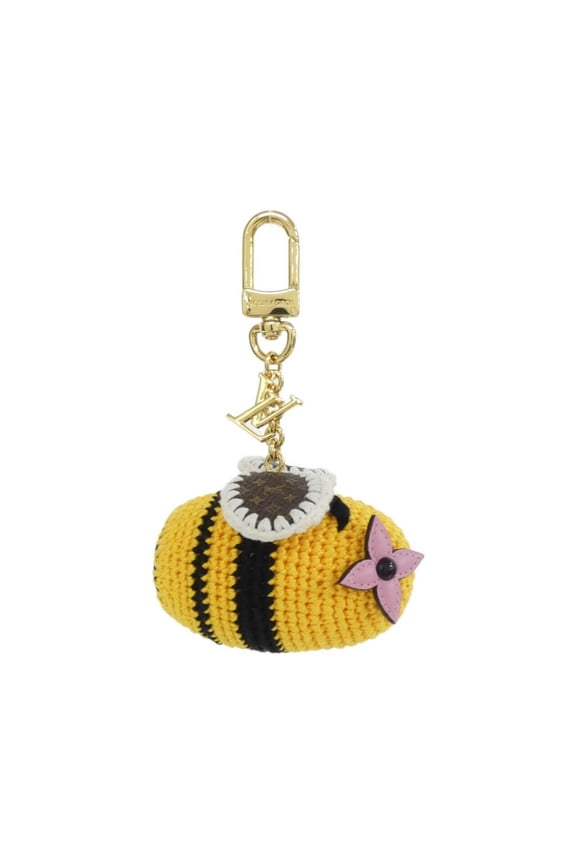 Pre-Owned Louis Vuitton Monogram Accessory Bag Charm Bee LV Crochet M02585 (Good)